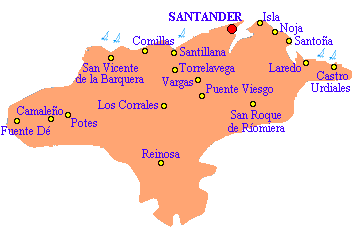 MAP OF CANTABRIA