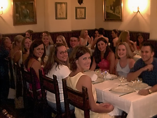 GROUP AT A RESTAURANT IN SEGOVIA