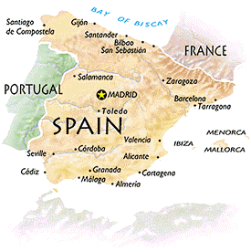 Map of Spain